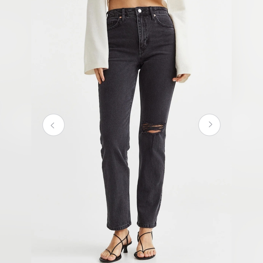 H&M Vintage Straight High Jeans, size 34